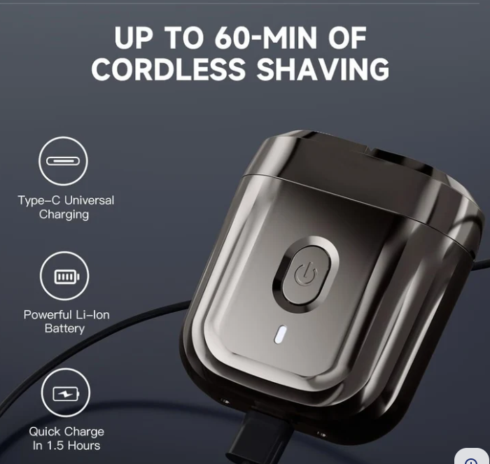Mini Cordless Electric Shaver - Lifestyle Use