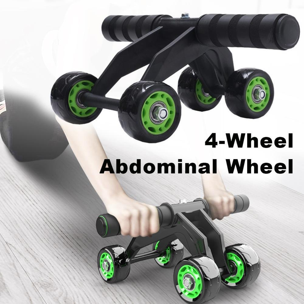 10584818355951.jpg Four-wheeled Abdominal Roller Home Exercise Abdominal Muscle Fitness Equipment - Image 1