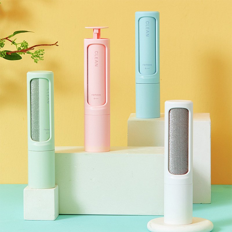 1615203197971.jpg 2-1 Reusable Pet Hair Remover Brush Lint Roller Portable Effective Self Cleaning Tool for Cat Dog Fur Hair Dust Removal Brush - Image 1