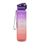 1L Tritan Water Bottle With Time Marker Bounce Cover Motivational Water Bottle Cycling Leakproof Cup For Sports Fitness Bottles - Image 10