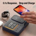 15W Wireless Chargers Stand 5 In1 LED Digital Alarm Clock Fast Charging Dock Station - Image 5