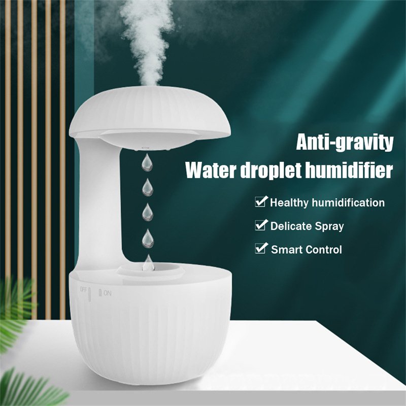 36527543-dad7-4841-ac31-888a361cf9f7.jpg Anti-gravity Air Humidifier Mute Countercurrent Humidifier Levitating Water Drops Cool Mist Maker Fogger Relieve Fatigue - Image 1