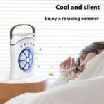 Portable Fan Portable Mini Humidifier Fan Water Spraying Fan Rechargeable Cooler Air Adjustment Fan For Hot Weather - Image 2