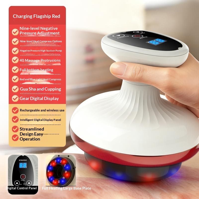 Electric Gua Sha Board Beauty Massager Cupping Device Electric Meridian Brush Home Abdominal Massage Gua Sha Board Massager - Image 5
