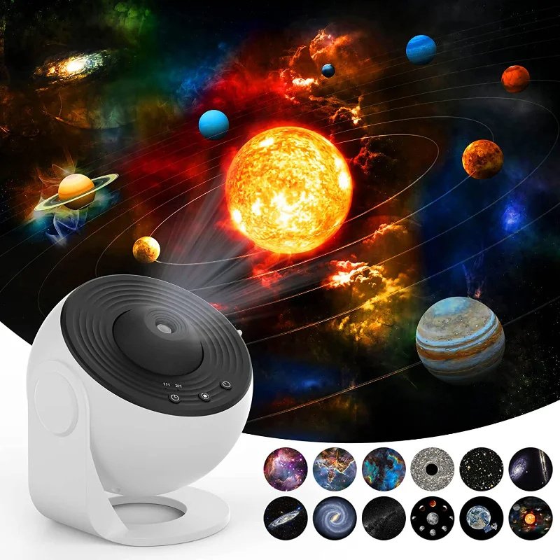 3ff3a3b5-6ec9-40b3-bc52-ef1fcf93d450-1.jpg Night Light Galaxy Projector Starry Sky Projector 360 Rotate Planetarium Lamp For Kids Bedroom Valentines Day Gift Wedding Deco - Image 1