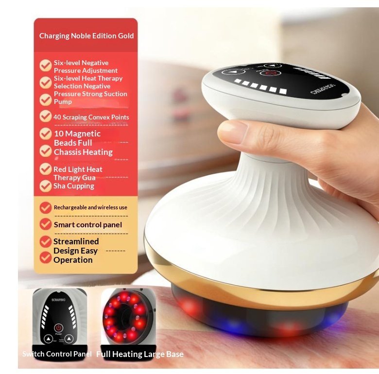 Electric Gua Sha Board Beauty Massager Cupping Device Electric Meridian Brush Home Abdominal Massage Gua Sha Board Massager - Image 9