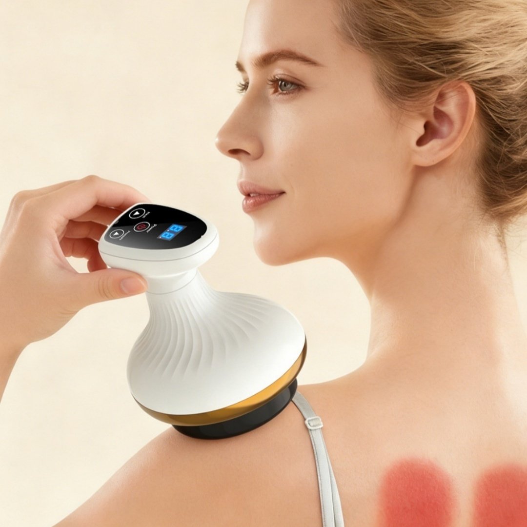 Electric Gua Sha Board Beauty Massager Cupping Device Electric Meridian Brush Home Abdominal Massage Gua Sha Board Massager - Image 3