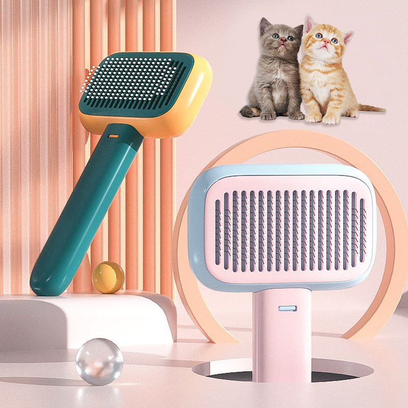 5b3cb14b-2a06-46f1-97d0-70833b99c63c.jpg New Pet Cat Dog Hair Brush Hair Massage Comb Open-Knot Brush Grooming Cleaning Tool Stainless Steel Comb - Image 1