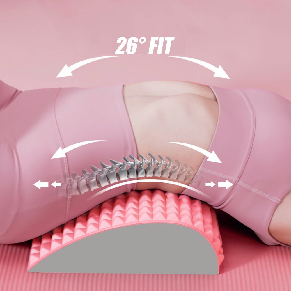 735b0400-59df-4ae9-9b8c-76acc0a1c536.jpg Back Stretcher Pillow Neck Lumbar Support Massager For Neck Waist Back Sciatica Herniated Disc Pain Relief Massage Relaxation - Image 1