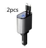 Metal Car Charger 100W Super Fast Charging Car Cigarette Lighter USB And TYPE-C Adapter - Image 9
