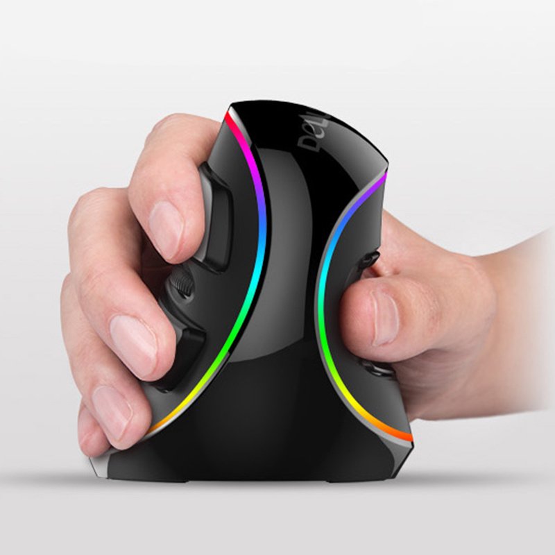 762504897455.jpg Vertical Ergonomic Snail RGB Anti-Mouse Hand Wired Mouse - Image 1