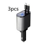 Metal Car Charger 100W Super Fast Charging Car Cigarette Lighter USB And TYPE-C Adapter - Image 2
