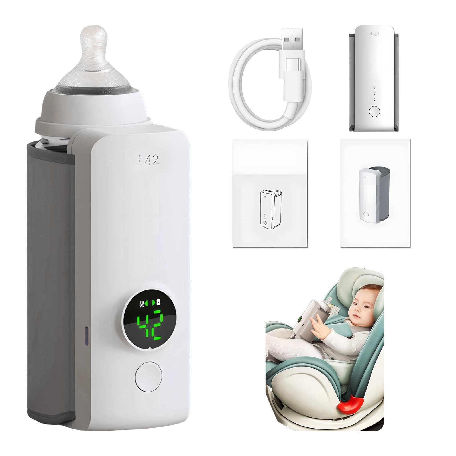 8c62e0ab-459c-41a9-bdd0-82cedc9f566d.jpg Portable Wireless Rechargeable Baby Bottle Warmer USB Charging And Heating Bag Portable Constant Temperature Milk Warmer Universal Bottle Insulation Sleeve - Image 1