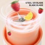 Kitchen Electric Juicer USB Charging Wireless Juices Blender Fruit Orange Mixer Squeezer Machine Ice Crush Cup Food Processor - Image 9