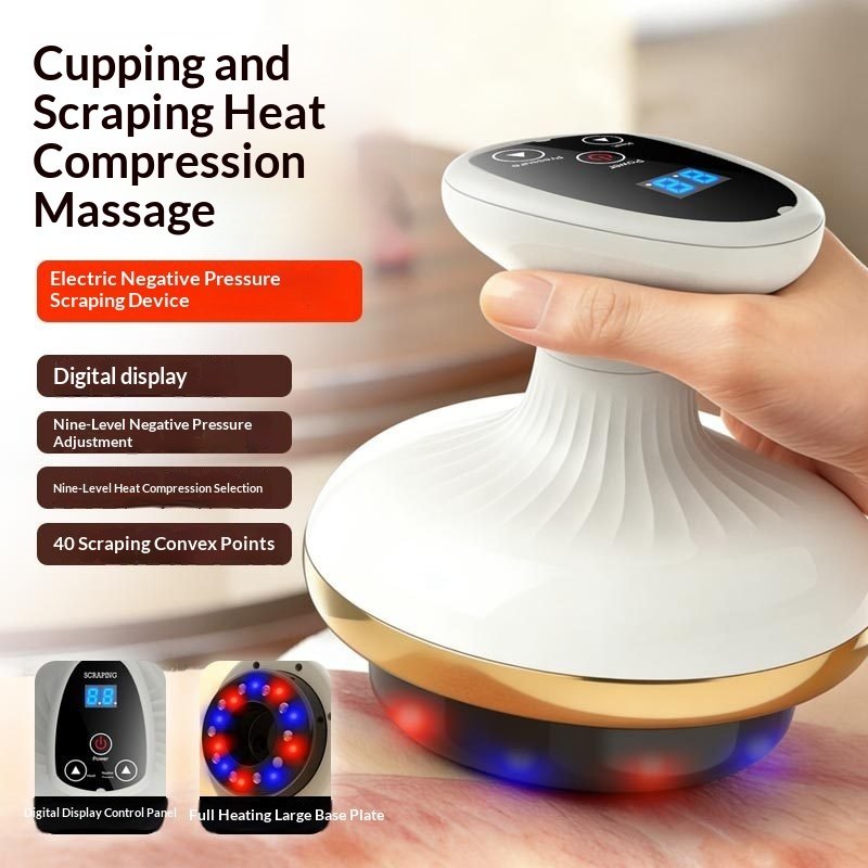 Electric Gua Sha Board Beauty Massager Cupping Device Electric Meridian Brush Home Abdominal Massage Gua Sha Board Massager - Image 6