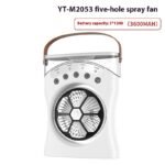 Portable Fan Portable Mini Humidifier Fan Water Spraying Fan Rechargeable Cooler Air Adjustment Fan For Hot Weather - Image 4