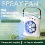Portable Fan Portable Mini Humidifier Fan Water Spraying Fan Rechargeable Cooler Air Adjustment Fan For Hot Weather - Image 6