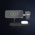 Multifunctional Five-In-One Magnetic Wireless Charging Watch Headset Desktop Mobile Phone Holder Charger 15W Fast Charge - Image 7