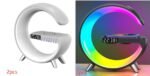 New Intelligent G Shaped LED Lamp Bluetooth Speake Wireless Charger Atmosphere Lamp App Control For Bedroom Home Decor - Image 5