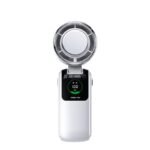 New Ice Pack High-Speed Handheld Eletirc Fan Speed Adjustable Folding Mini Fan Portable Outdoor Hanging Neck Small Fan - Image 5