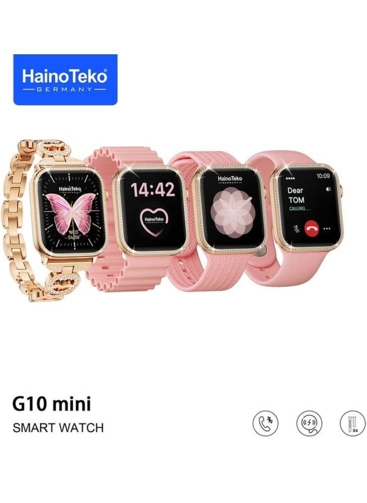 Haino Teko G10 Mini Smart Watch with Four Straps - Image 2