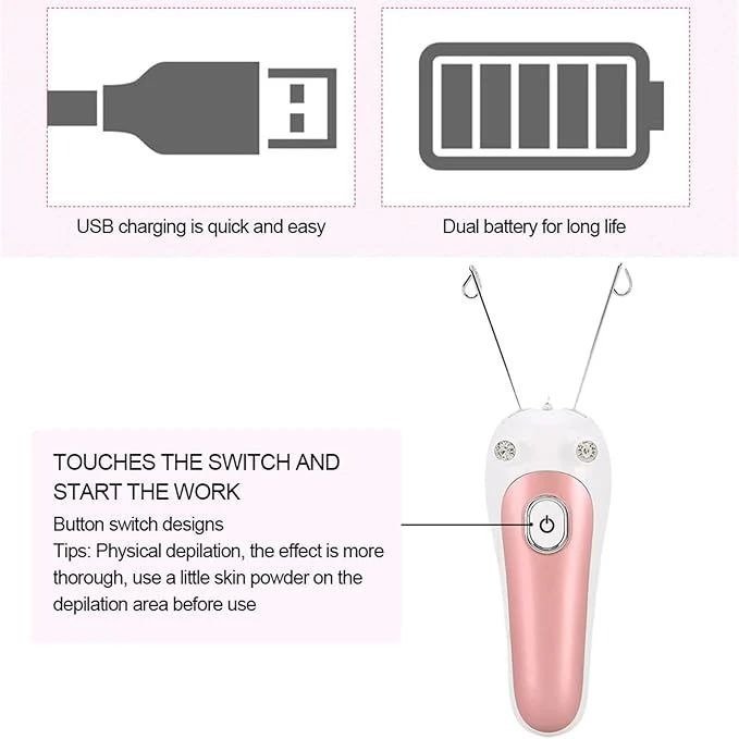 Electric Facial Threading Hair Removal - Image 3